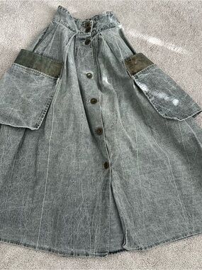 Vintage Oxygen acid washed skirt